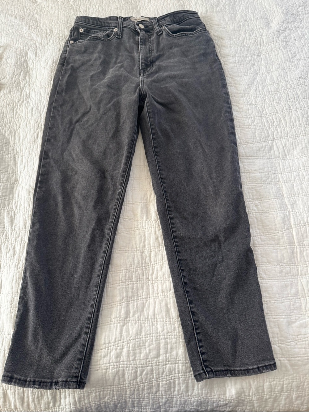 Madewell Straight Jeans in Faded Black